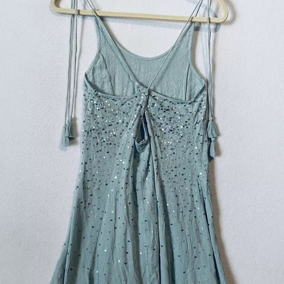 Intimately Free People Dress Womens Just Watch Me Slip Sequin Halter - Picture 5 of 9